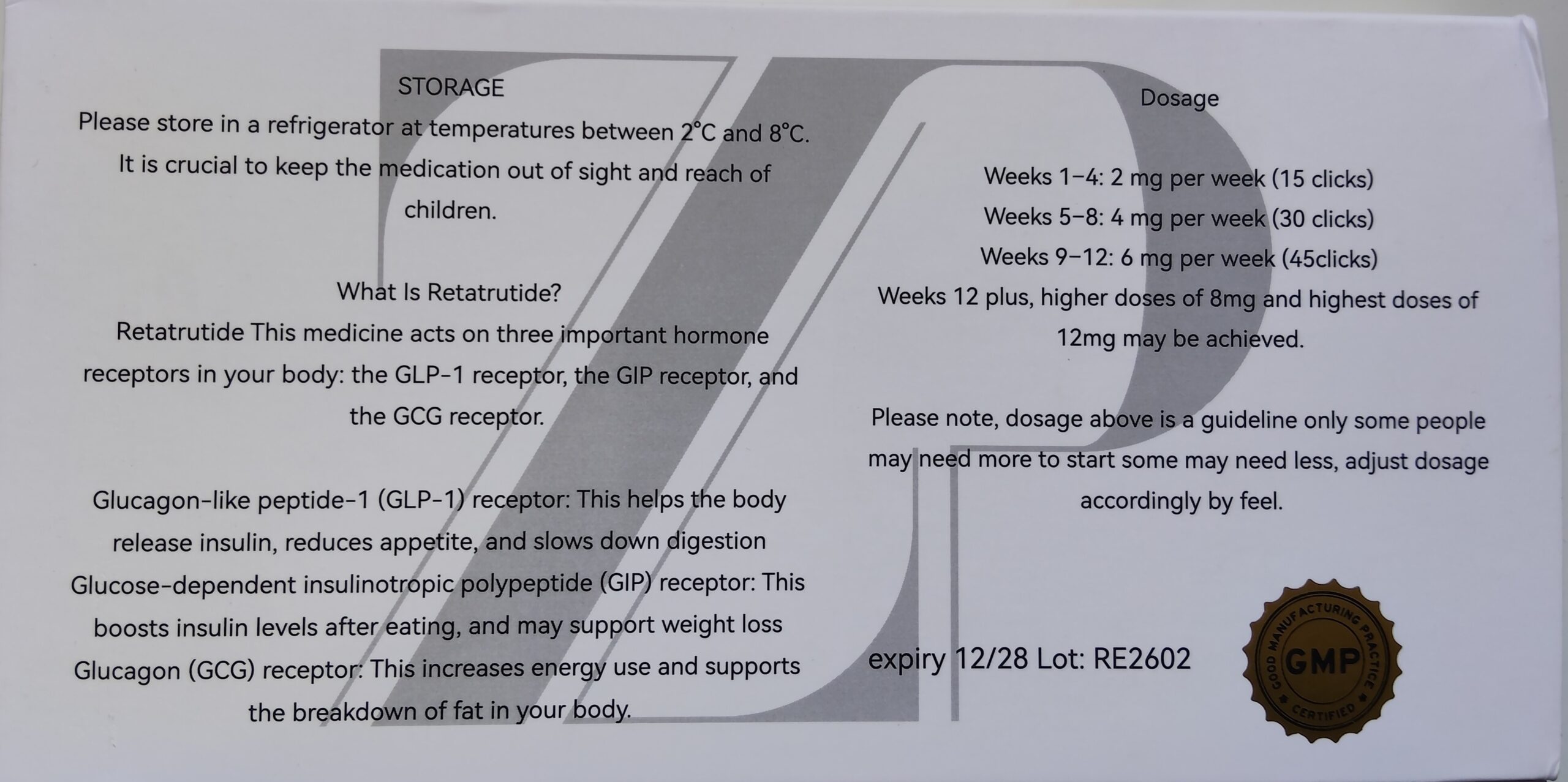 Retatrutid-Injektionspens zur Gewichtsreduktion (UK) – Fortschrittliche Therapie zur Appetit- und Stoffwechselunterstützung – Bild 2
